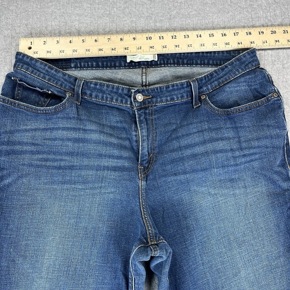 Levi's 580 Bootcut High Rise Jeans Women 20M/36X30 1/2 Flap Pocket medium wash - Picture 5 of 11